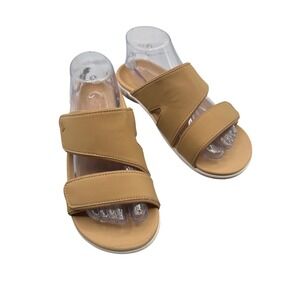 NEW Spenco Kholo Nuevo Slides,Champagne,Adjustable Double Strap,Women's 7.5 B